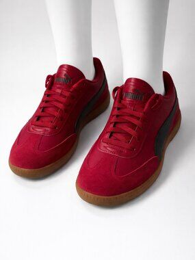 Men's Fashion Sneakers Puma Unisex color Red Black Size 8.5